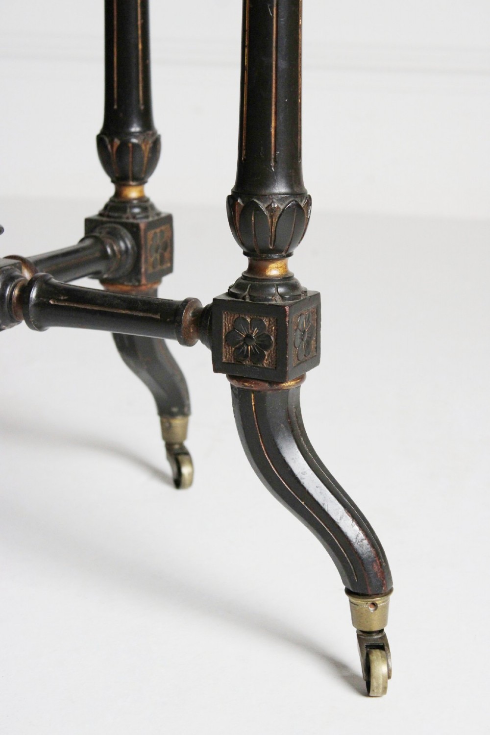 19th century ebonised occasional table attributed to Gillows View V