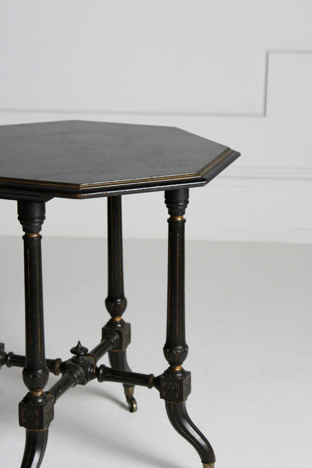 19th century ebonised occasional table attributed to Gillows View VI