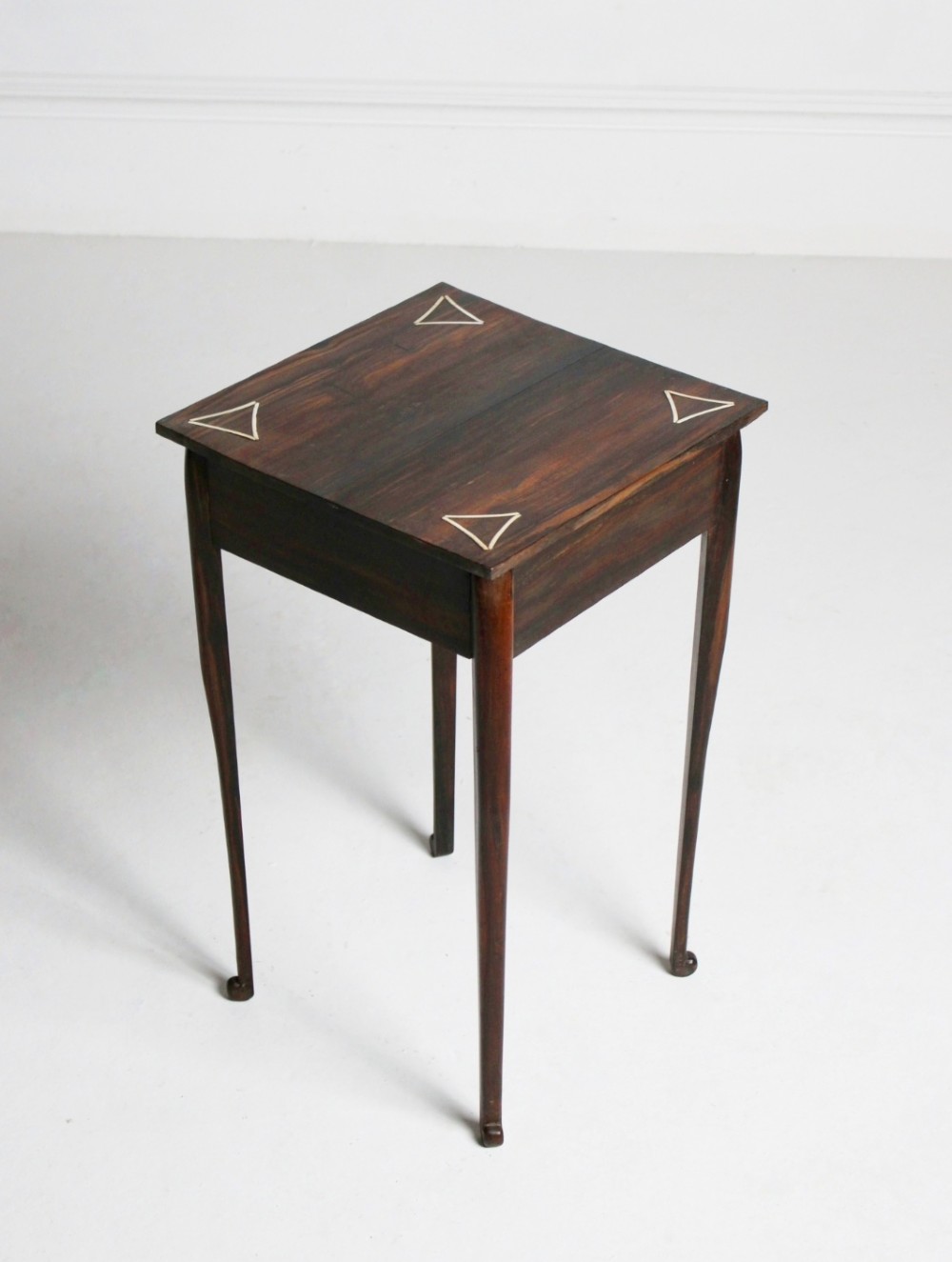 Inlaid coromandel side table