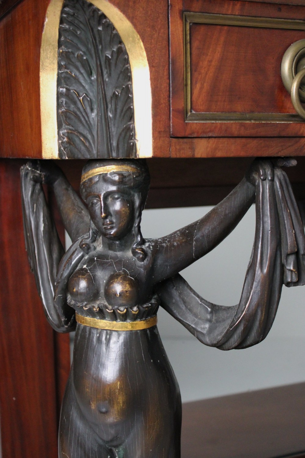 French empire mirror backed console table View V