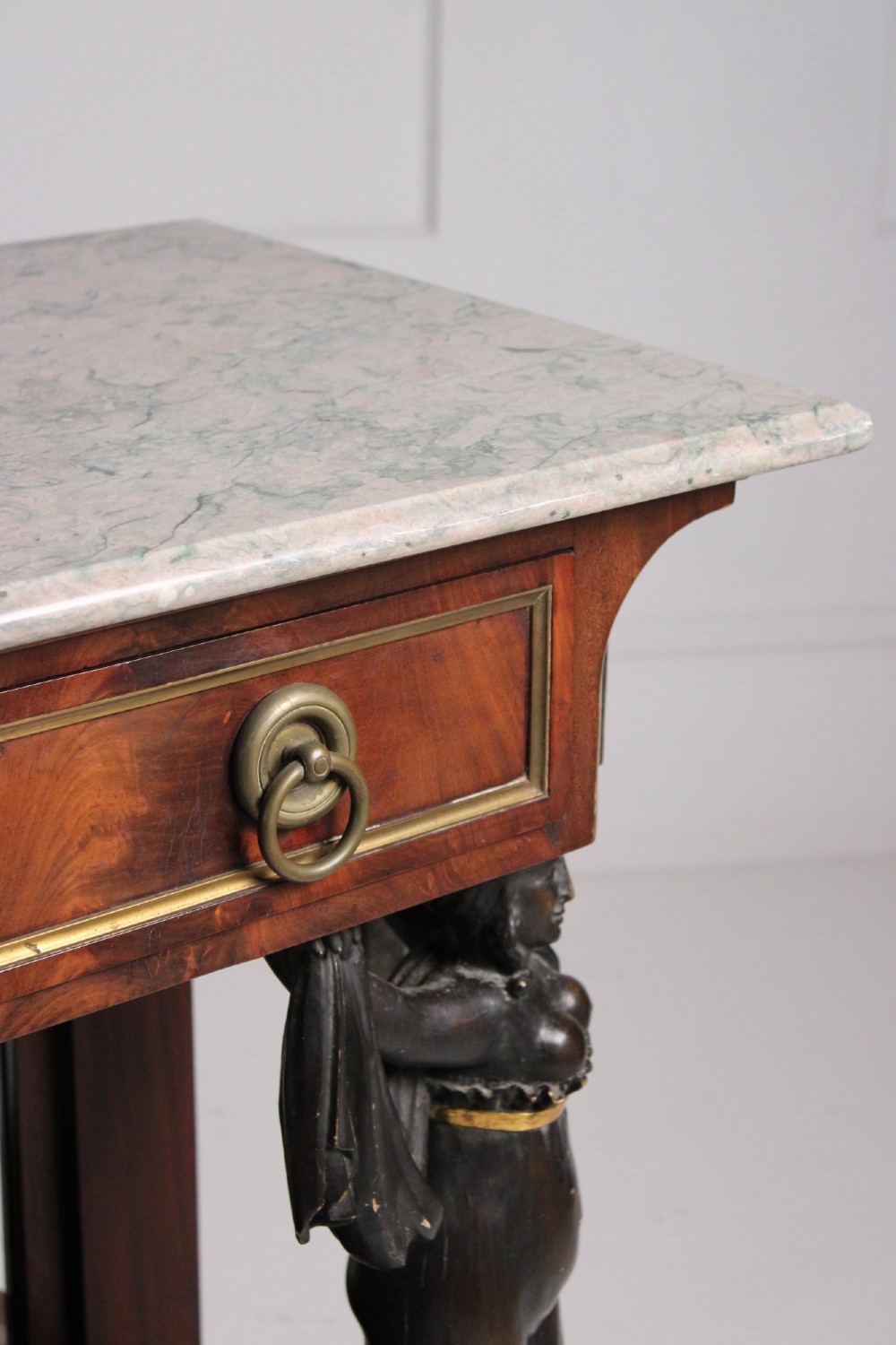French empire mirror backed console table View VI