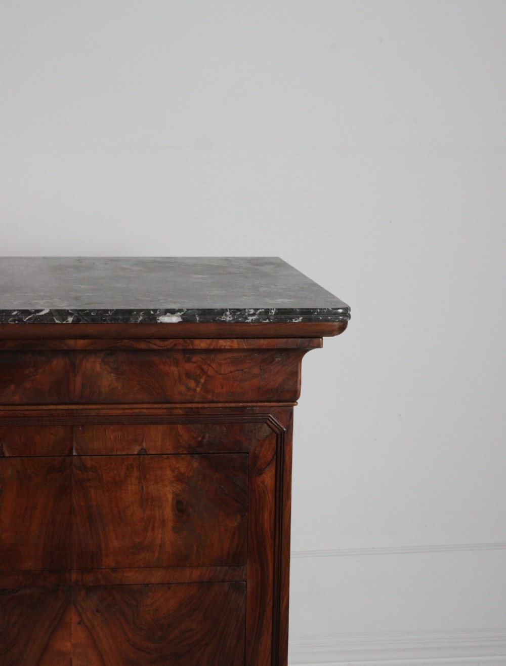 French 19th C walnut commode Louis Philippe View III
