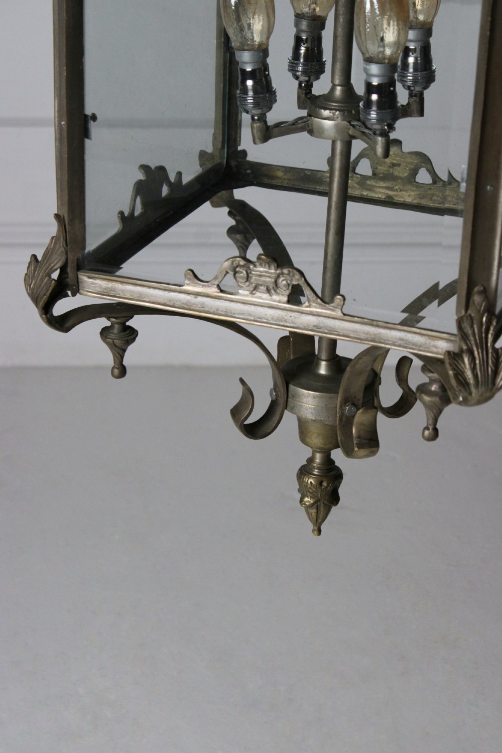 Large decorative lantern with bevelled glass View II