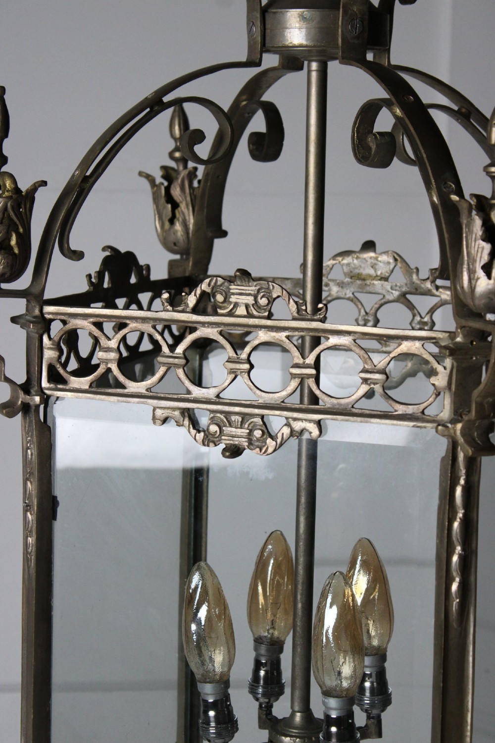 Large decorative lantern with bevelled glass View VI