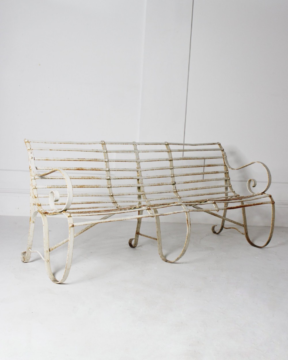 19th century strapwork garden bench View III