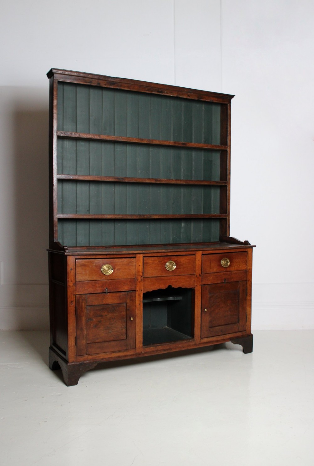 George III country dog kennel dresser in oak