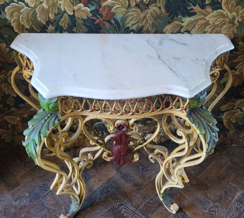 FRENCH METAL CONSOLE TABLE - ADDITIONAL PHOTO 4