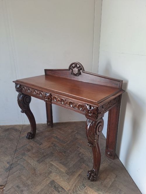 Country house oak console table