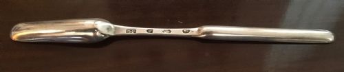 FINE GEO III IRISH SILVER MARROW SCOOP BY DANIEL POPKINS