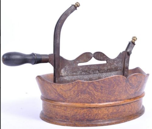 C18th English Nut/ Sugar Cutter with Wooden Base