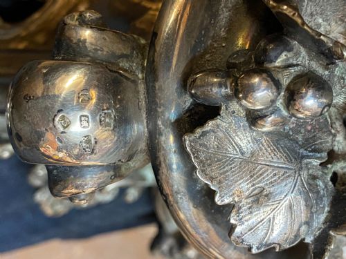 fig 1. A silver plated centre piece by Ellington &Co.