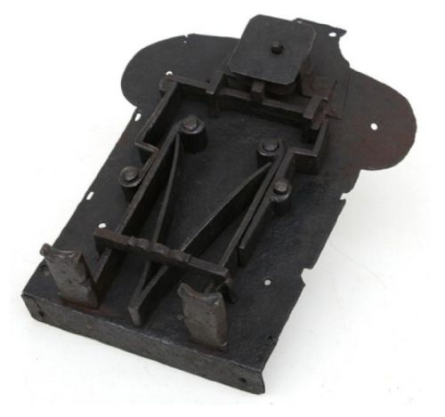Large C17th German Lock with Original Key