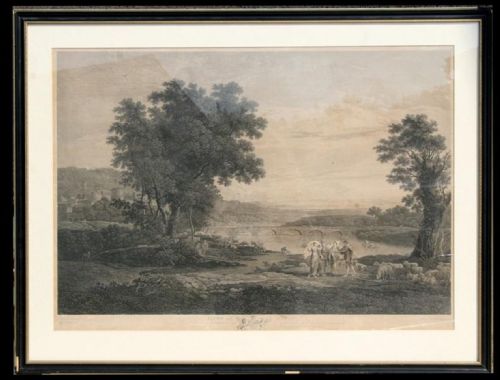 
William Woollett (1735-1785) - Jacob & Laban - An Engraving After Claude De Lorrain