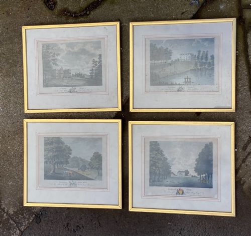 Set of Four C18th Engravings Published by J Throsby between 1790-1792