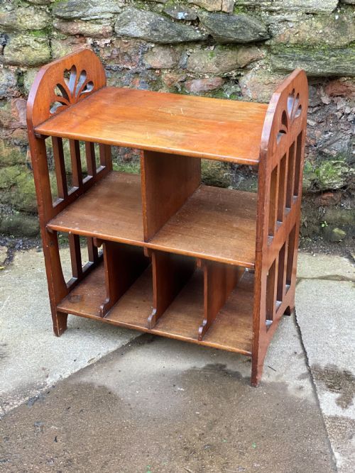 Arts and Crafts Walnut Low Bookcase
