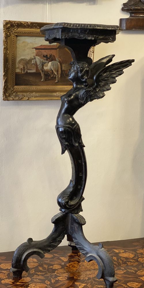 Italian Carved Torchere Stand