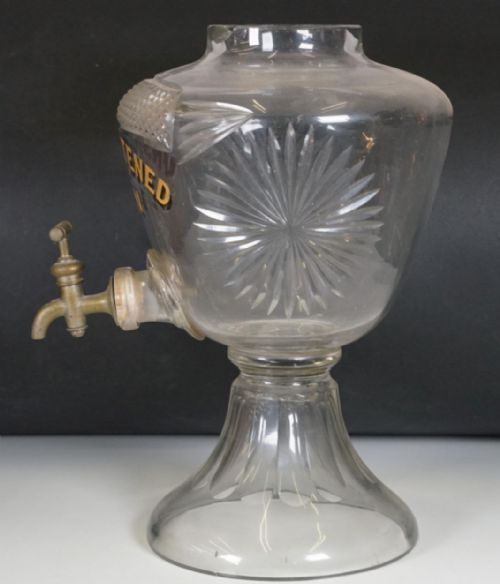 C19TH CUT GLASS UNSWEETENED GIN DISPENSER - ADDITIONAL PHOTO 3