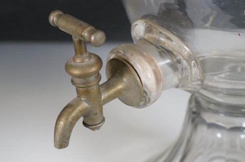 C19TH CUT GLASS UNSWEETENED GIN DISPENSER - ADDITIONAL PHOTO 5