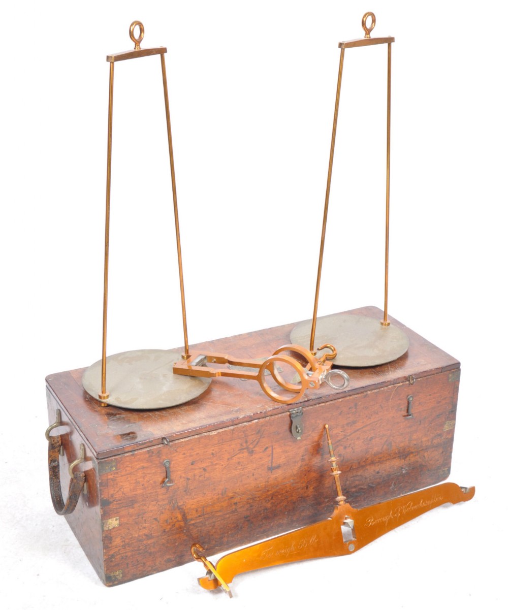 C19th huge brass Balance scales 