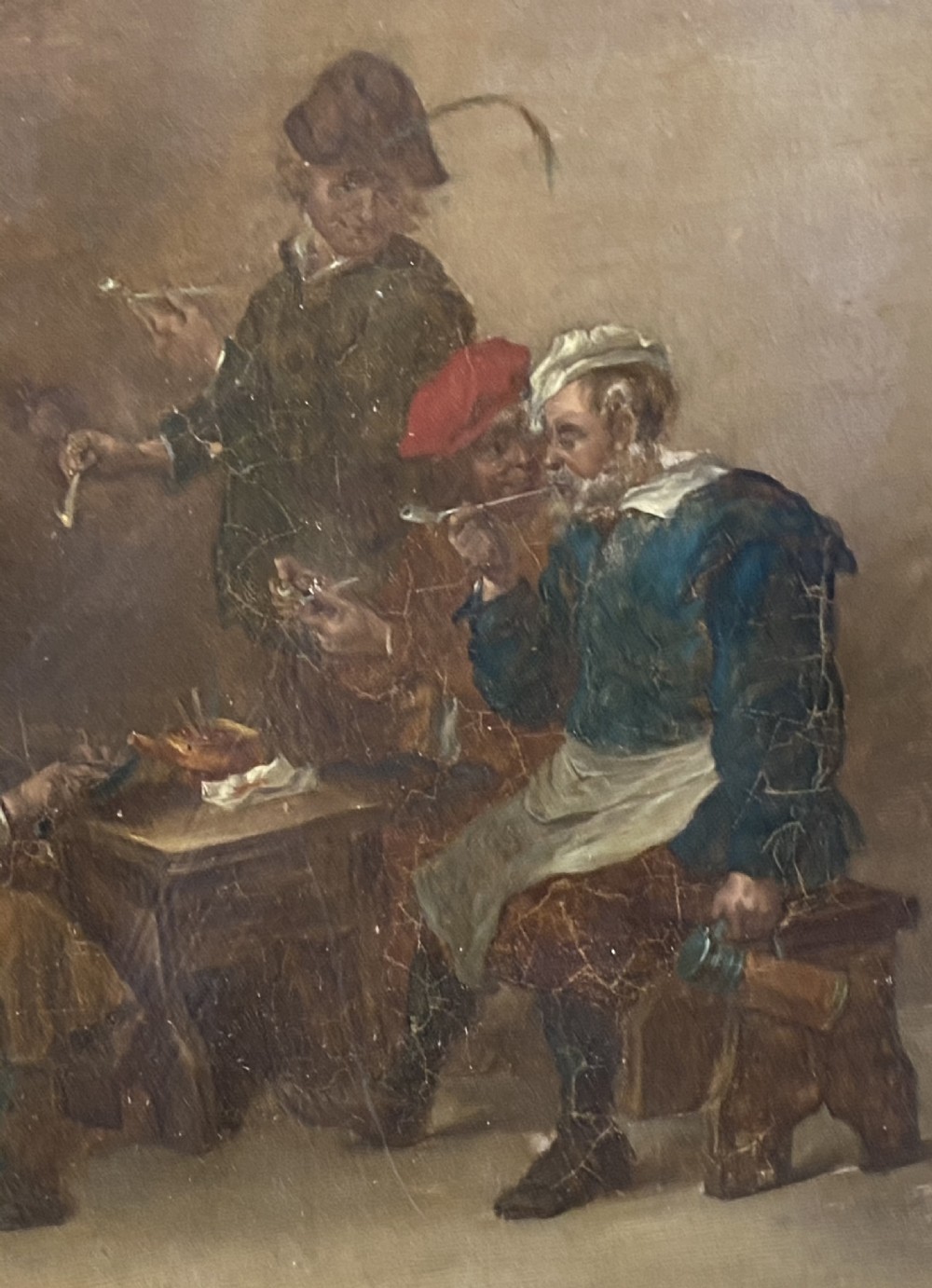 C17th Dutch school painting on board  View II
