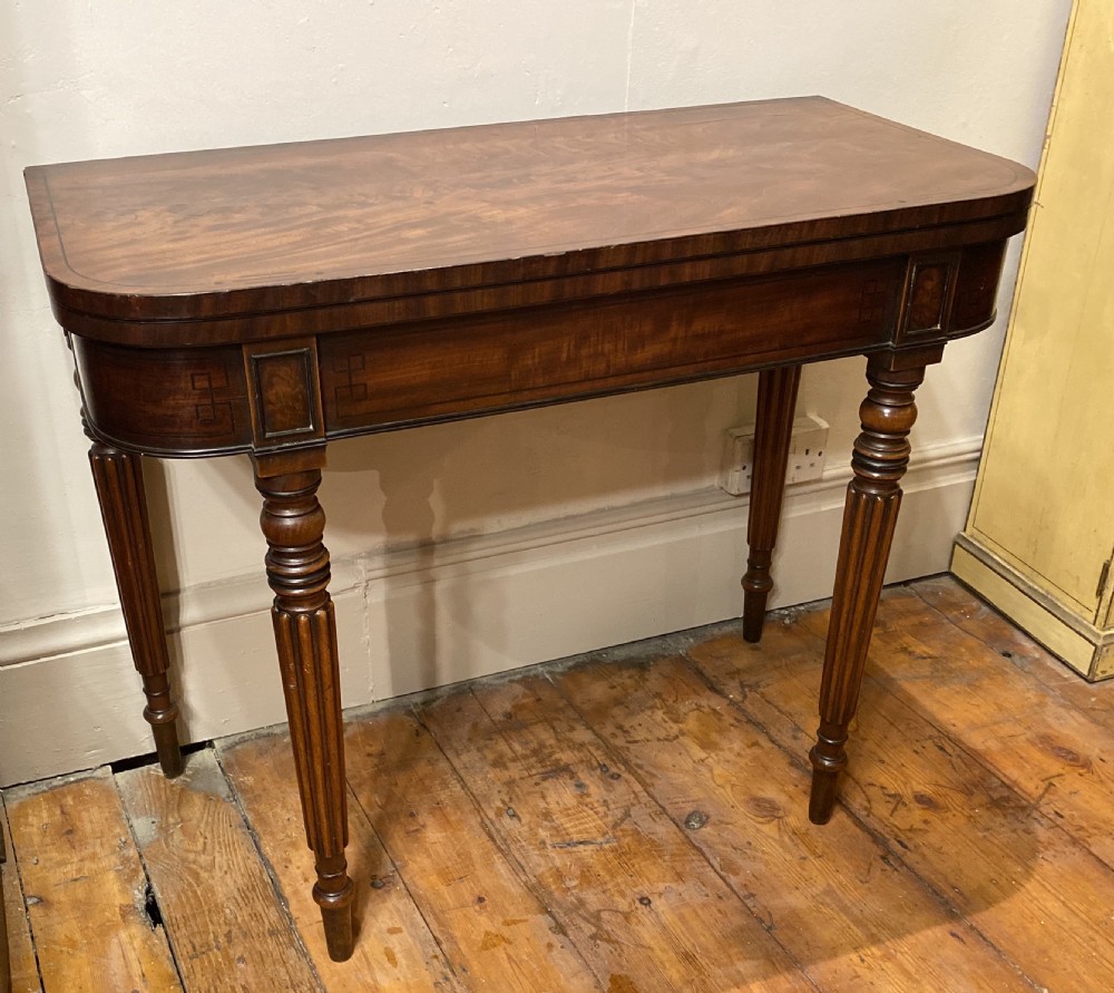 Regency card table in the manner of gillows  View II