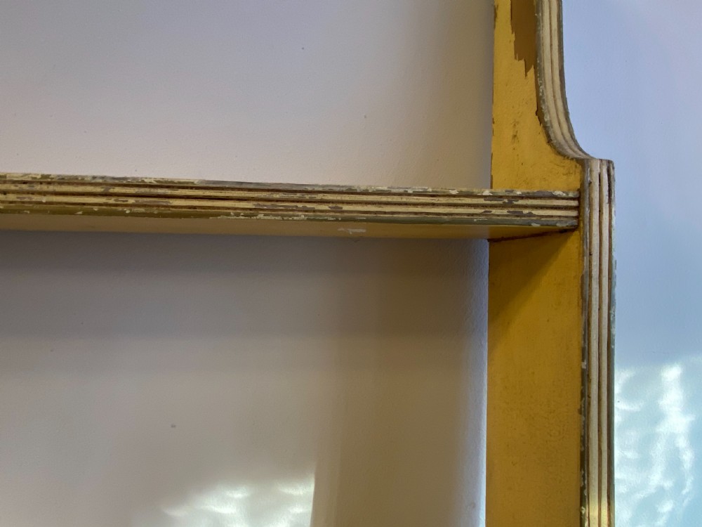 Regency painted pine display dresser chinoiserie detailing  View V
