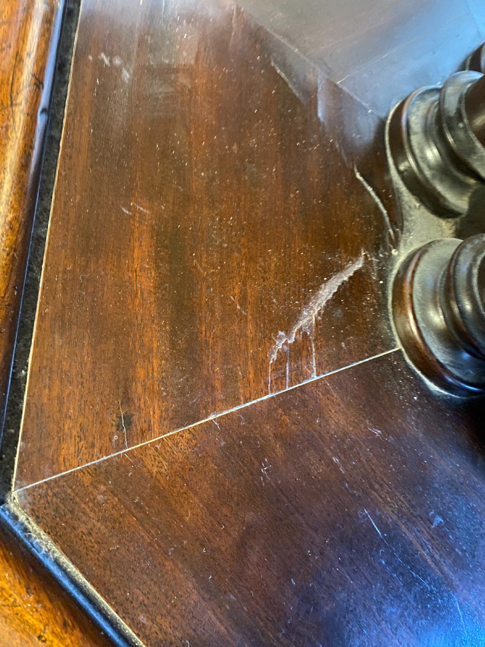 Regency octagonal rent or library table  View III