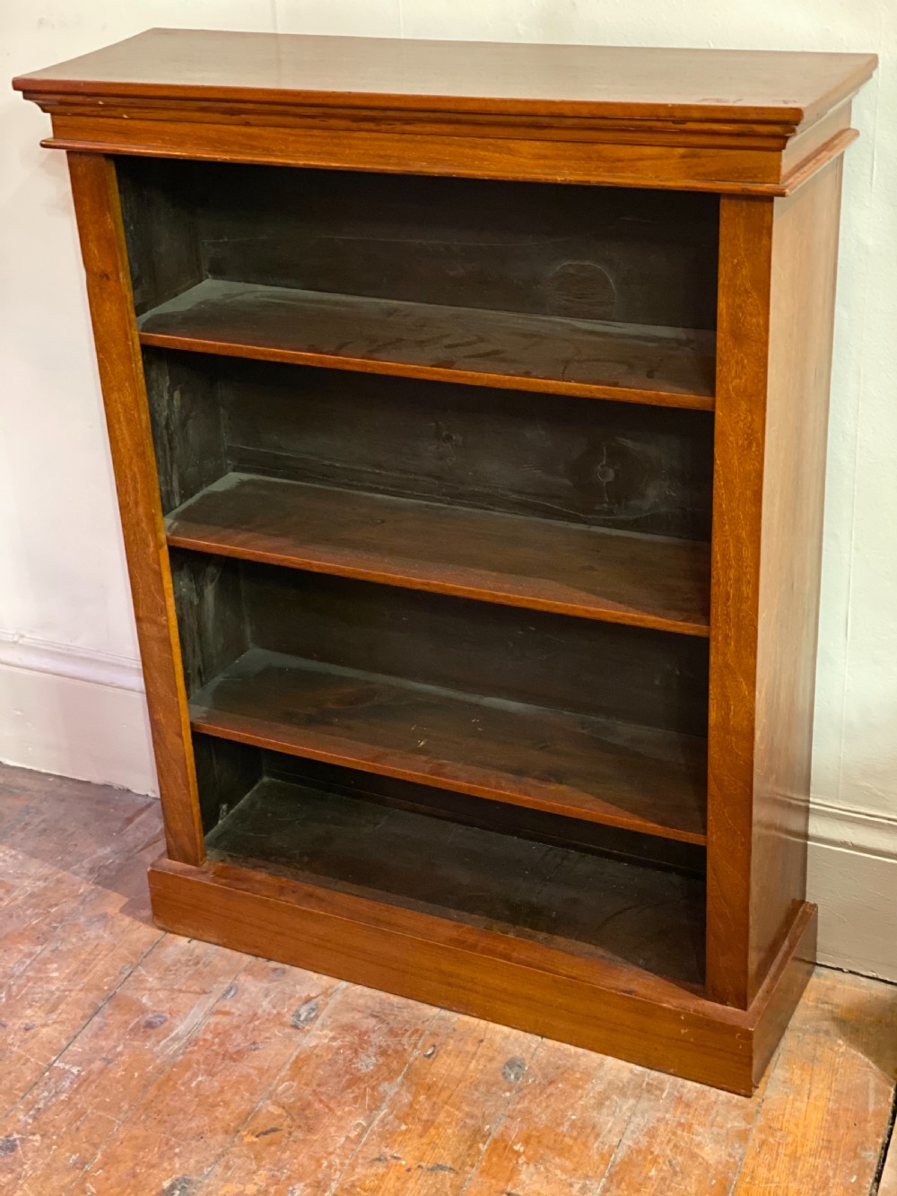 C19th small Walnut open Bookcase  View V