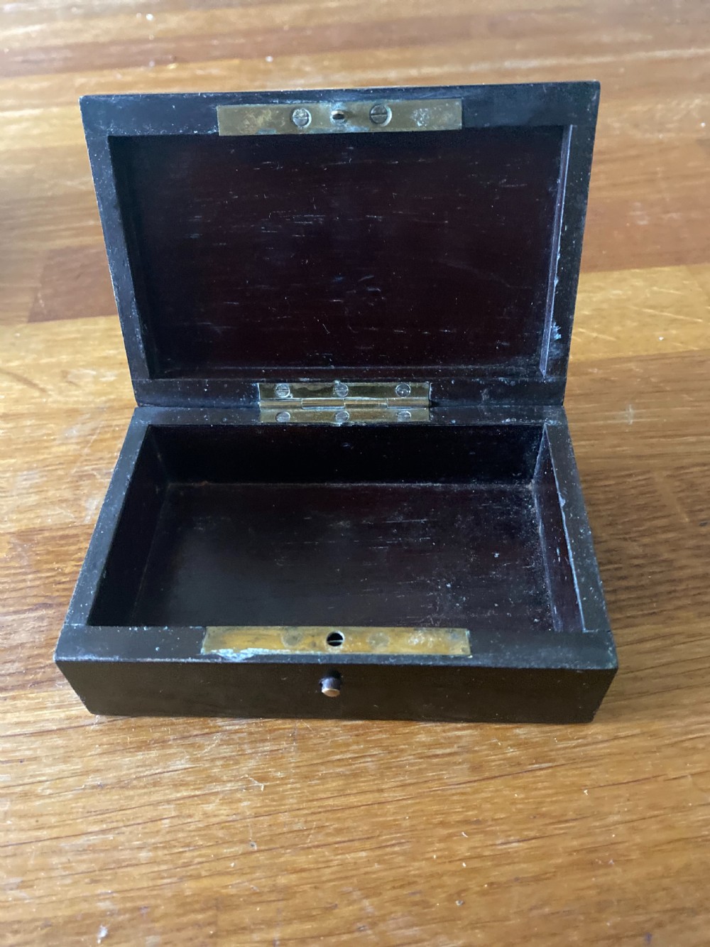 Small boullework and ebony trinket box View II