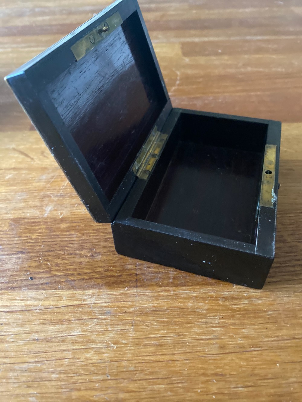 Small boullework and ebony trinket box View III