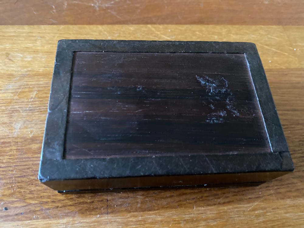 Small boullework and ebony trinket box View V