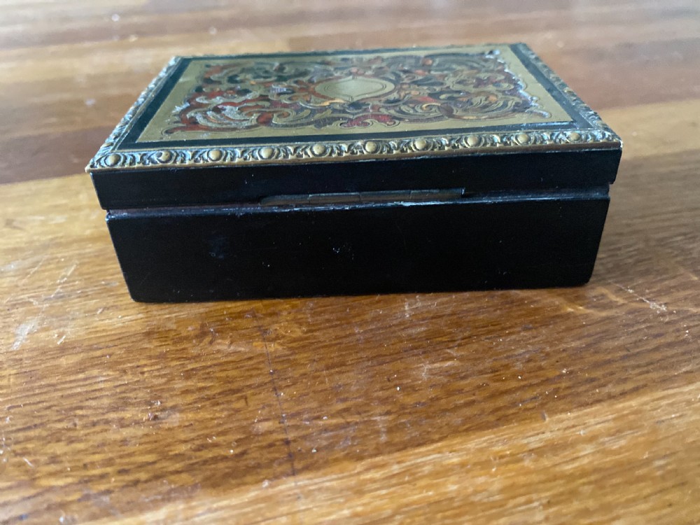 Small boullework and ebony trinket box View VI