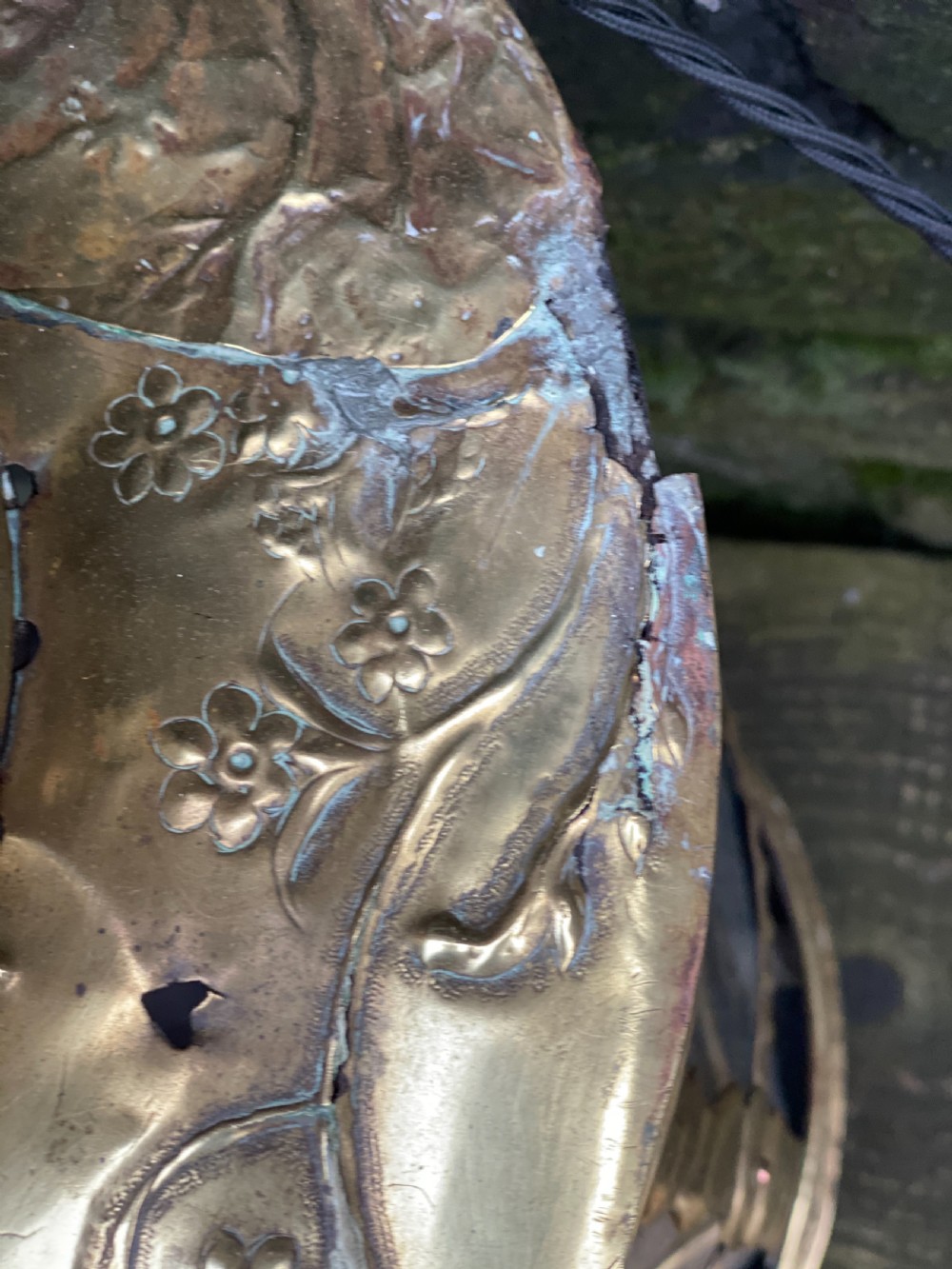 Antique Dutch brass lantern in the C17th style  View VI