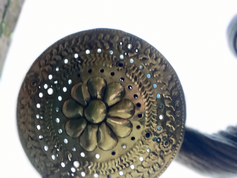 Antique Dutch brass lantern in the C17th style  View X