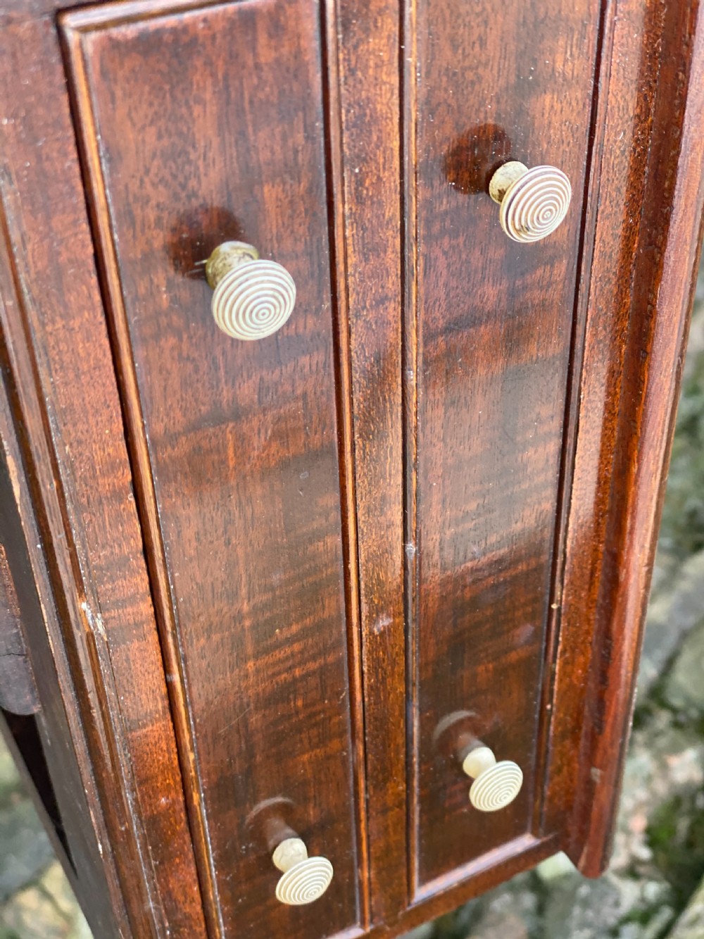 Georgian Tripod table with square two drawer boxed top View X