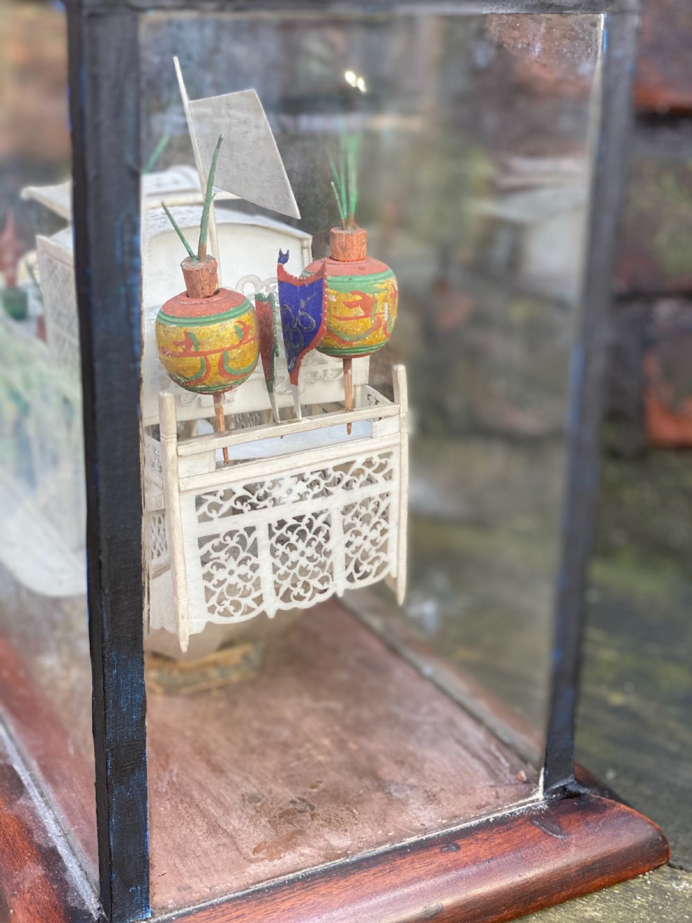 C19th Chinese bone flower boat  View II
