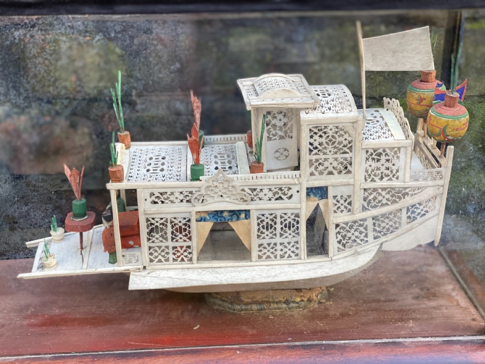 C19th Chinese bone flower boat  View IV