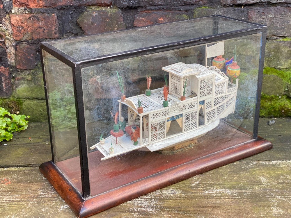 C19th Chinese bone flower boat  View VI