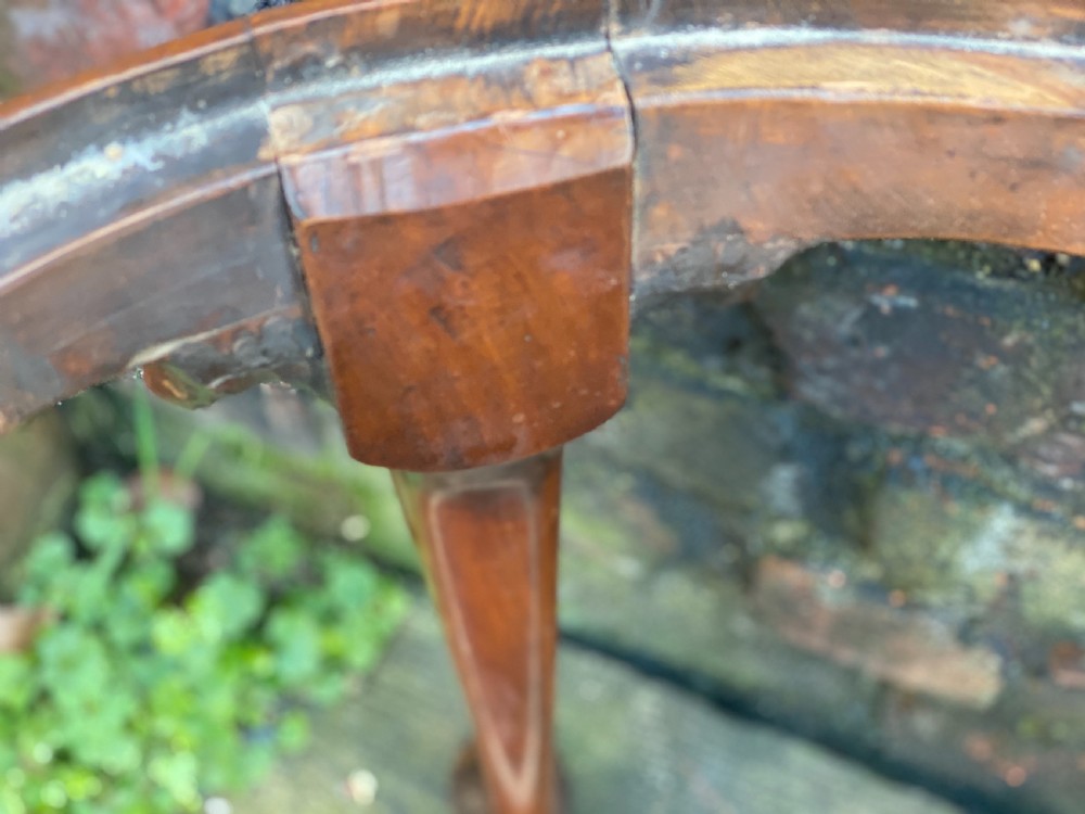 George I walnut oval stool View VII