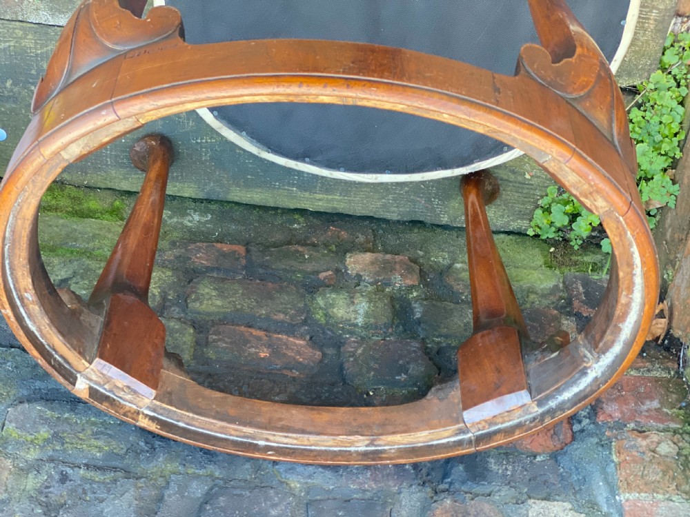 George I walnut oval stool View VIII