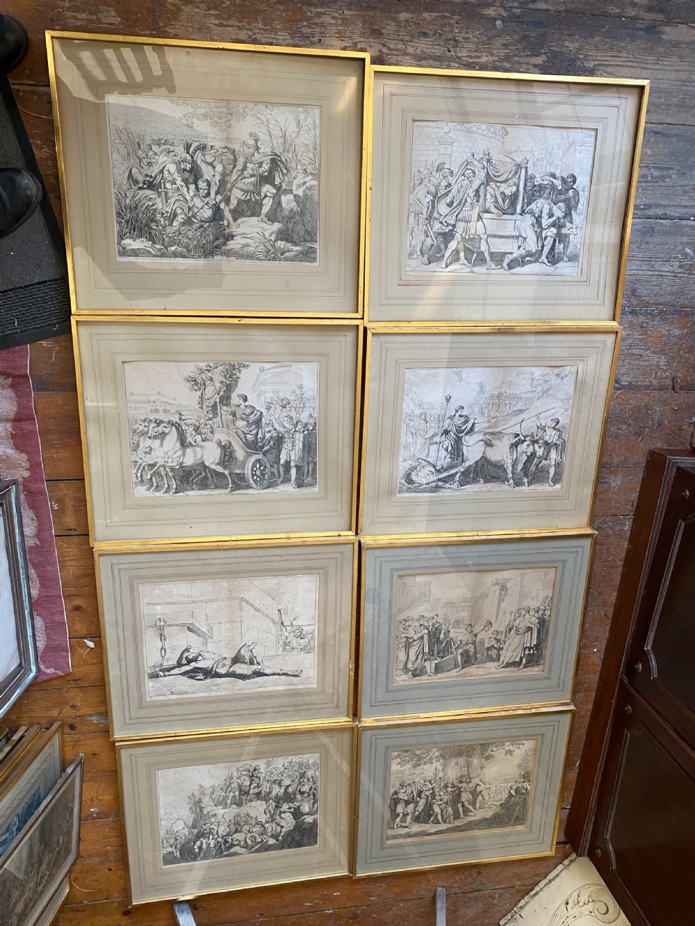 Set of 8 engravings by BARTHOLOMEW PINELLI (1781-1835) 