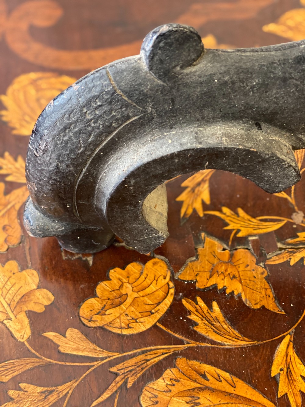 Italian carved torchere stand  View III