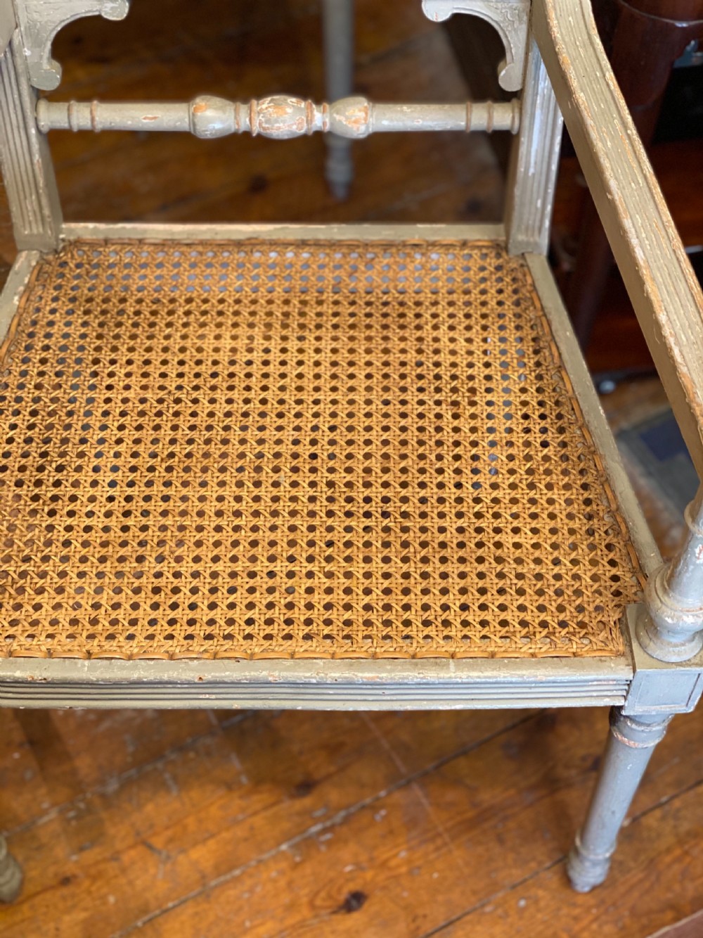 Four C19th painted armchairs  View IV