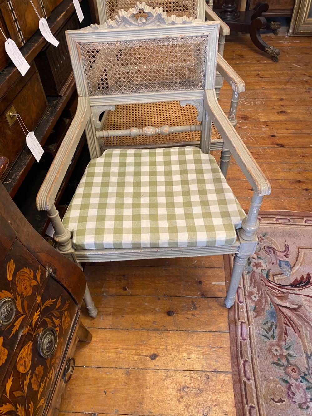 Four C19th painted armchairs  View VIII