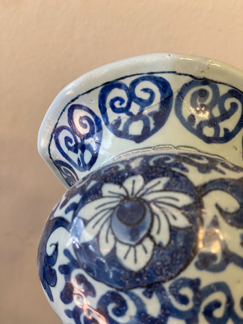 C18th large delft vase  View V