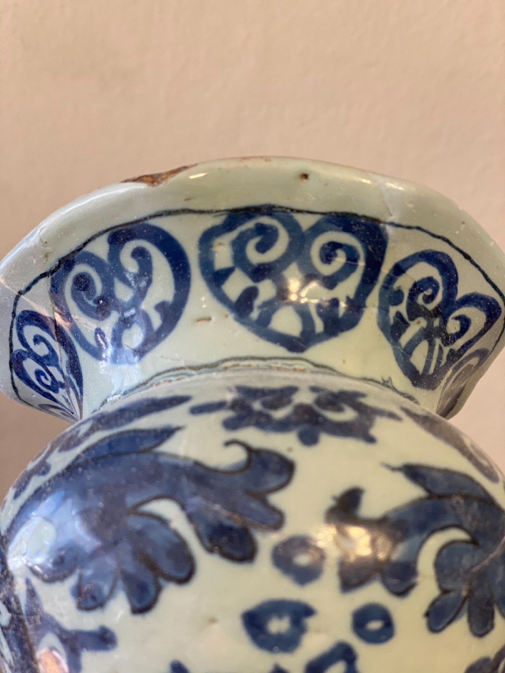 C18th large delft vase  View VII