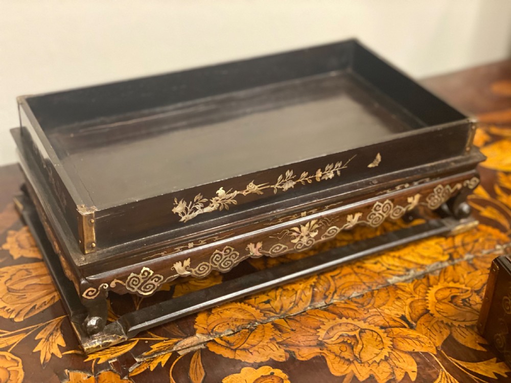 Chinese inlaid Huanghuali wood inlaid box  View VIII