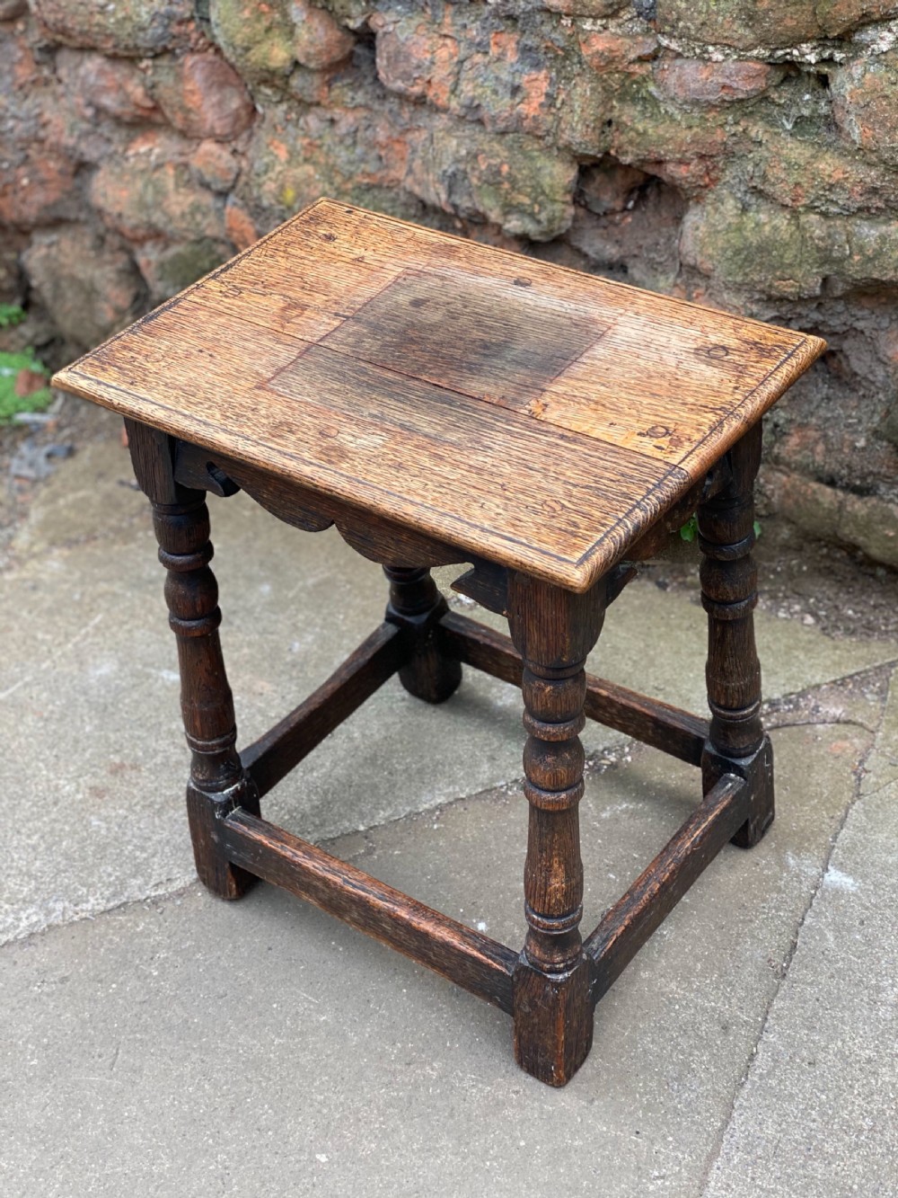 Oak Joint stool View II
