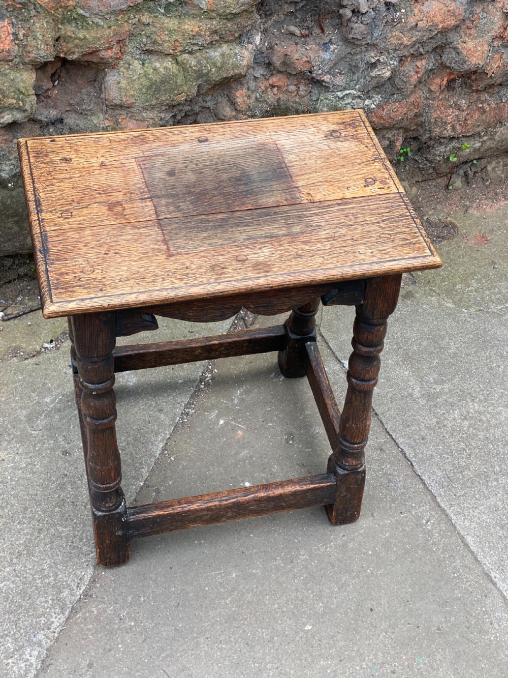 Oak Joint stool View IV