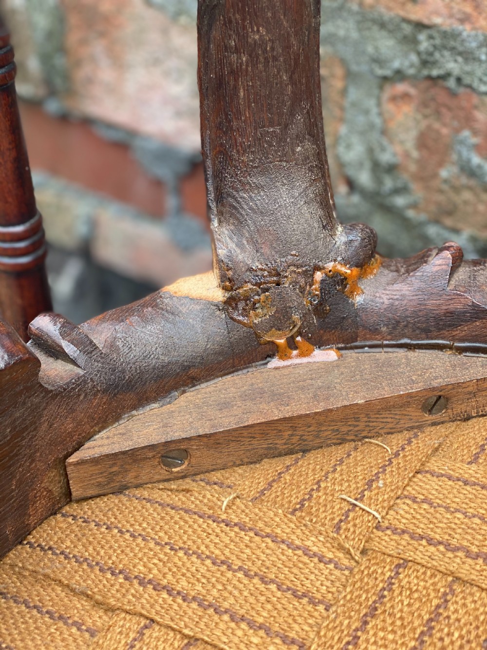 C18th rococo carved stool  View VII